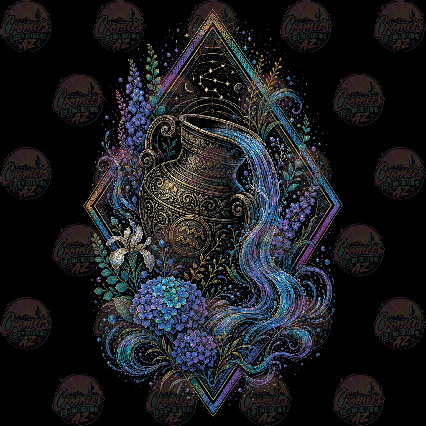 ZODIAC TAURUS *DTF TRANSFER* only on dark tee! (Copy)