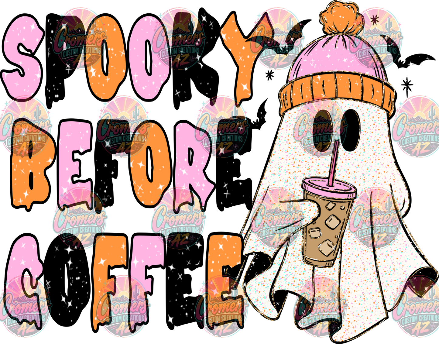 Spooky Before Coffee *DTF TRANSFER*