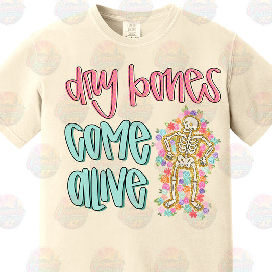 Dry Bones Come Alive colorful *DTF TRANSFER*