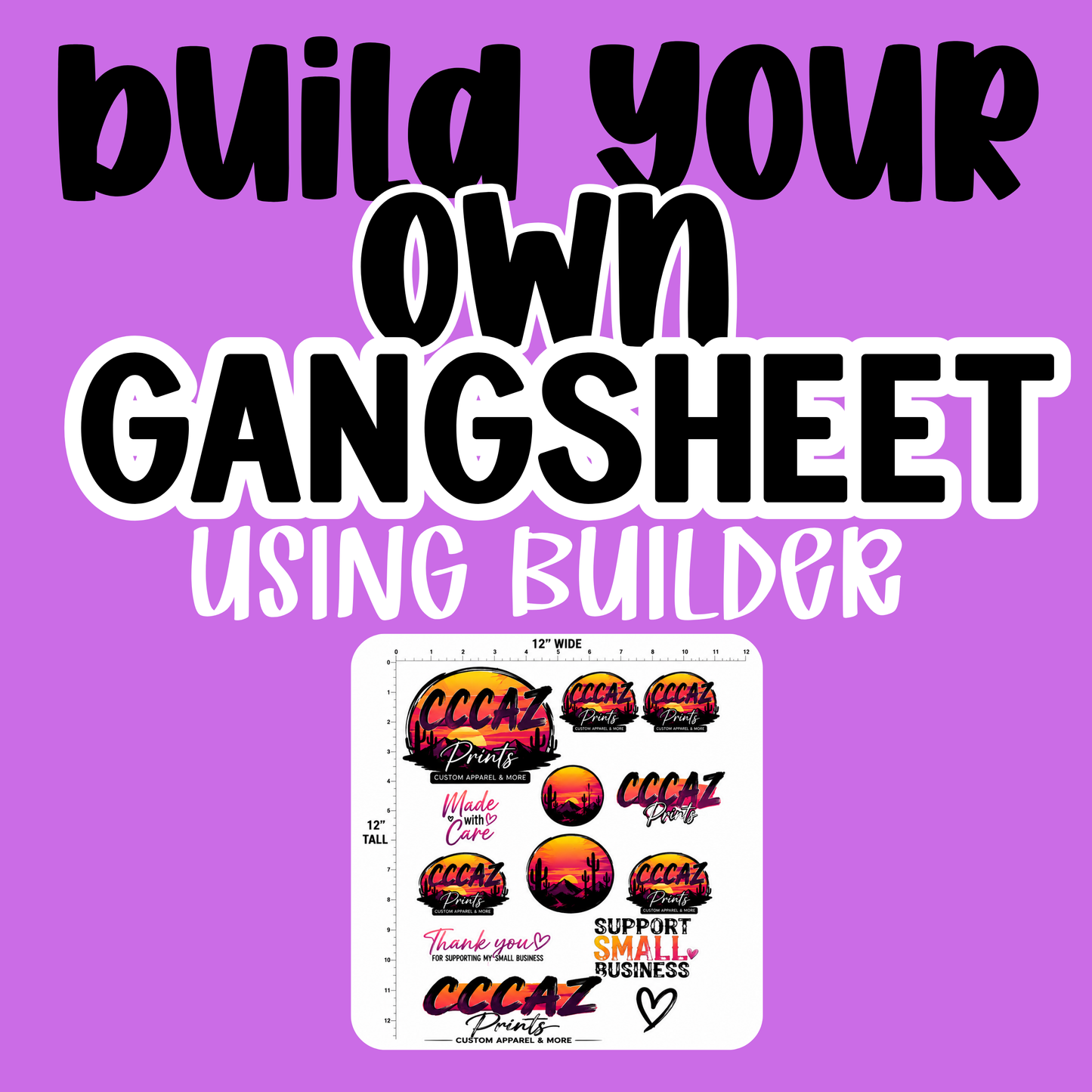 Custom Gangsheet - using builder