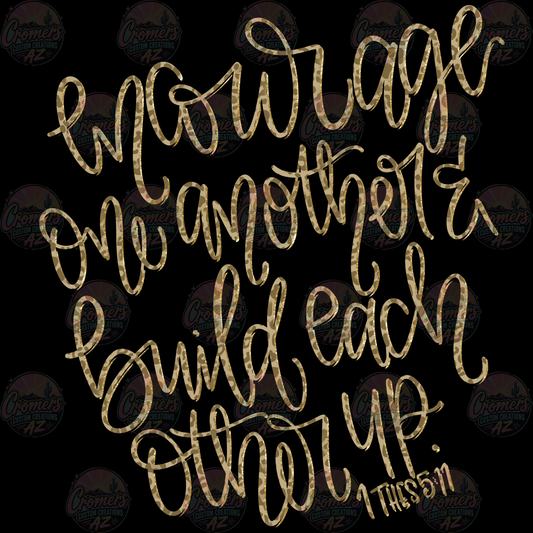 Encourage One Another - Cheetah *DTF TRANSFER*