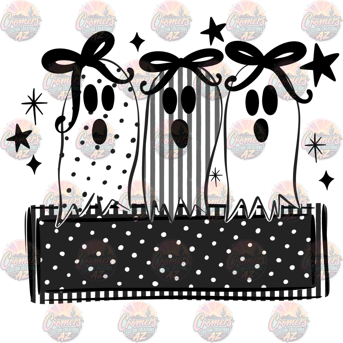 Ghost for Girl - nameplate *DTF TRANSFER*