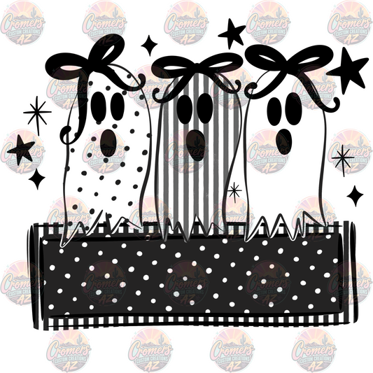 Ghost for Girl - nameplate *DTF TRANSFER*
