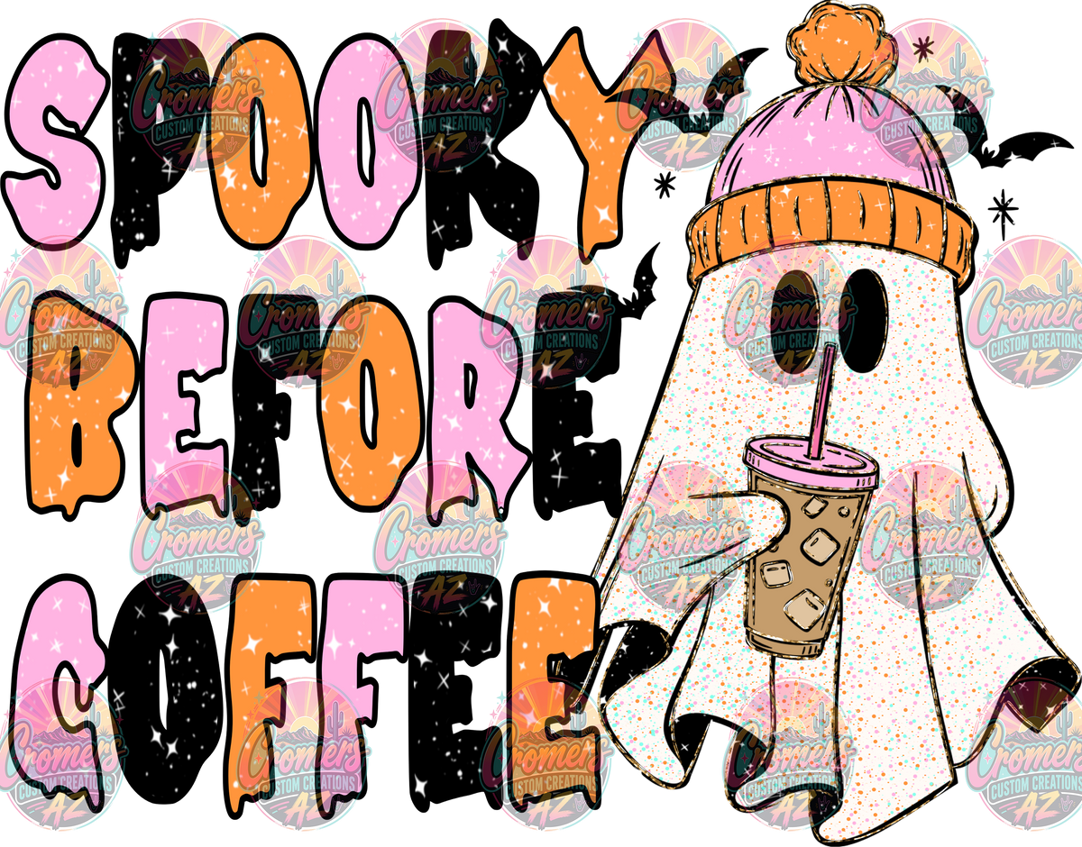 Spooky Before Coffee *DTF TRANSFER*
