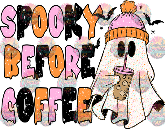 Spooky Before Coffee *DTF TRANSFER*